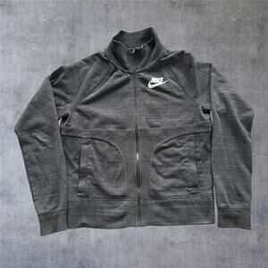 Nike Advanced 15 Knit Full Zip Jacket Womens Small Gray Sportswear Athleisure